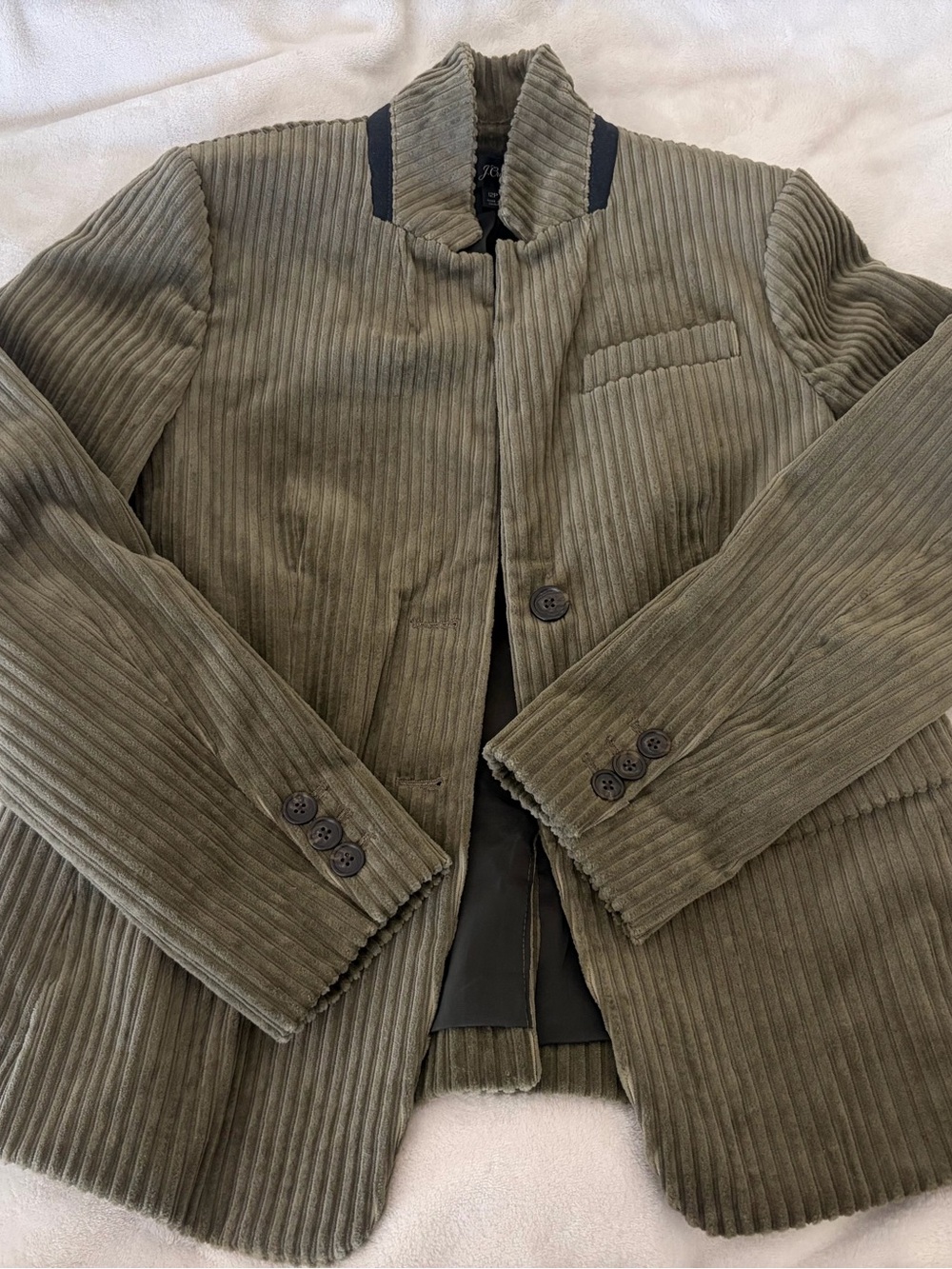 NWOT J. Crew Women’s Olive Corduroy Blazer 12 Petite